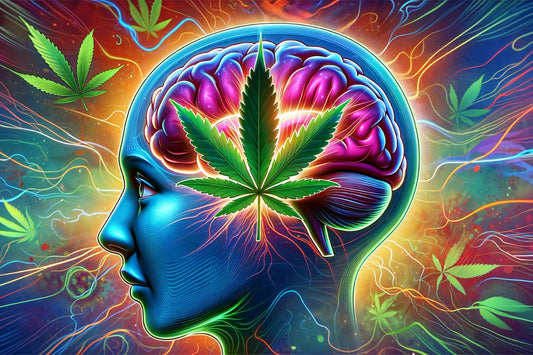 Illustration du son humain et du cannabis