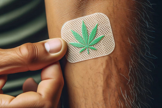  Un patch avec un motif de feuille de cannabis