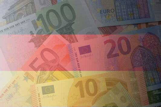 Drapeau et monnaie allemands