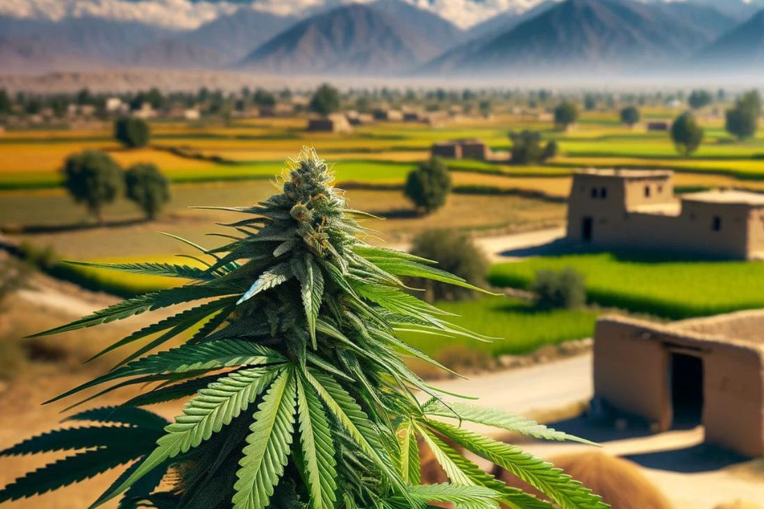 Plante de cannabis dans les zones rurales du Pakistan