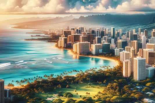 Paysage urbain d'Hawaï
