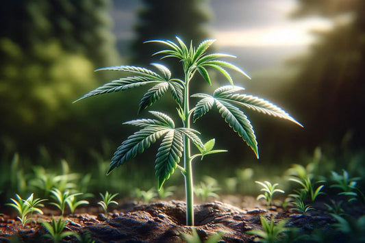 Premier stade de croissance d'un plant de cannabis