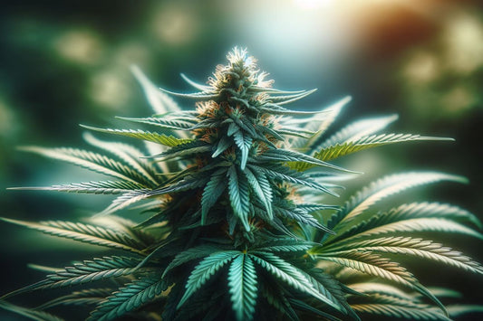 Un plant de cannabis en bonne santé