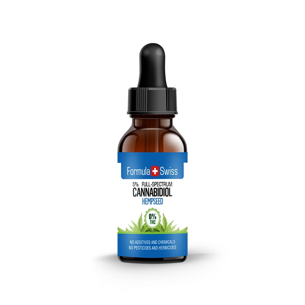 Huile de CBD dans l'huile de chanvre 0,0% THC
