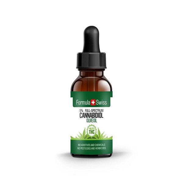 Huile de CBD dans l'huile d'olive 0,2% THC