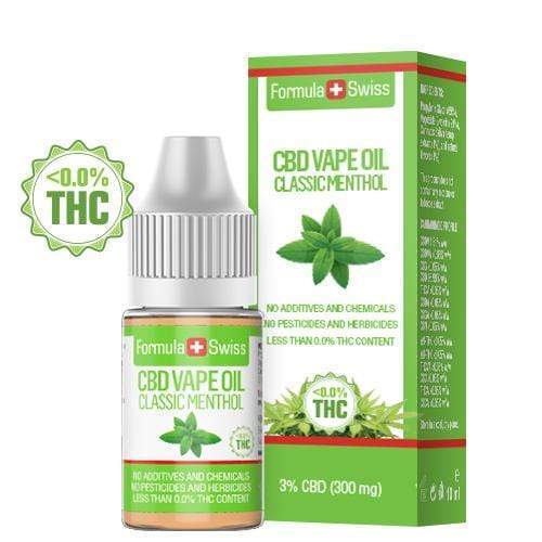 CBD vape oil classic menthol