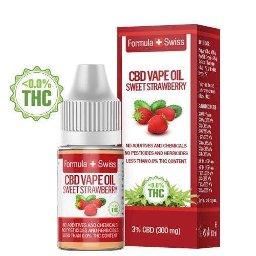 Huile CBD fraise sucrée