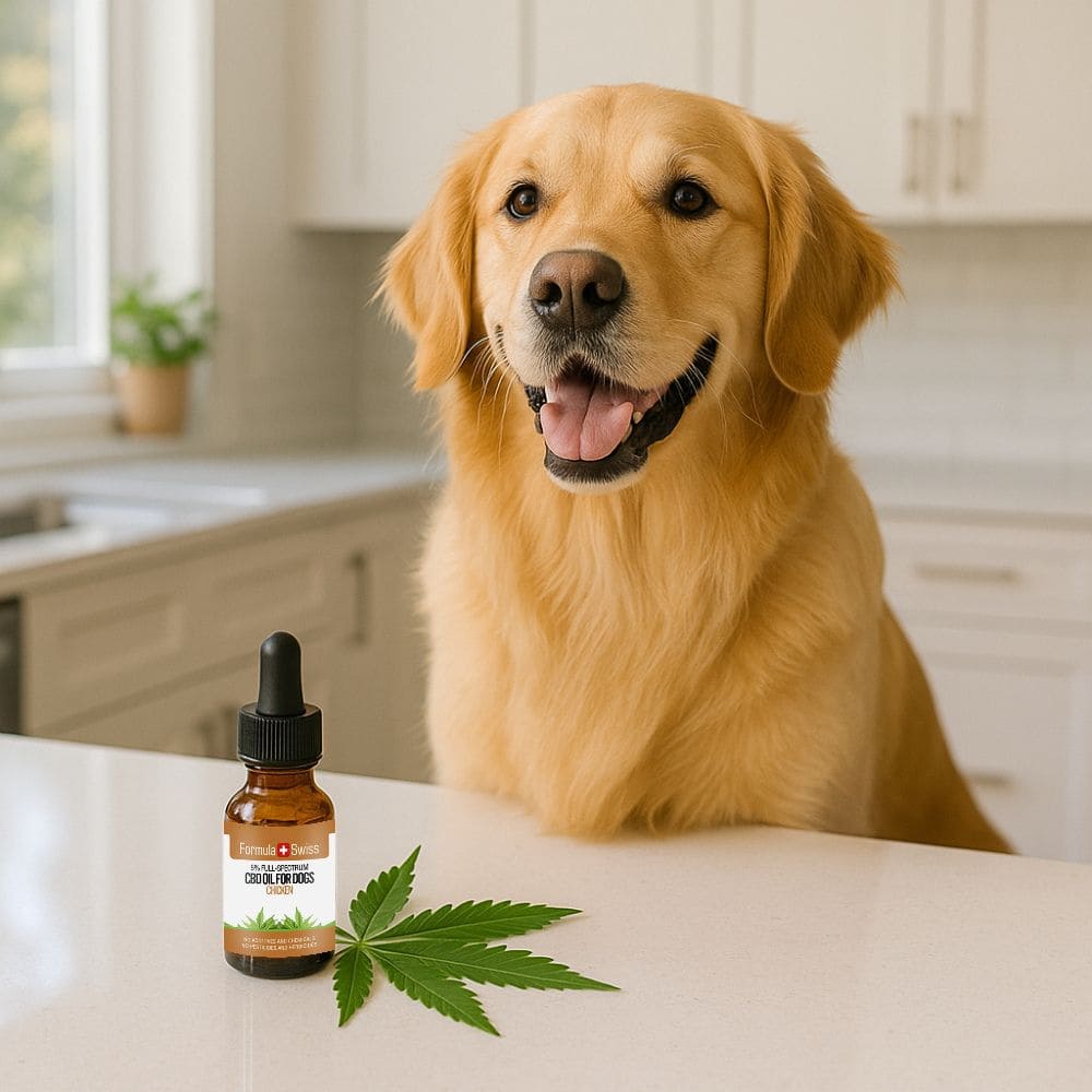 Huile de CBD pour chiens poulet