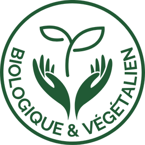 CBD logo biologique et végétalien