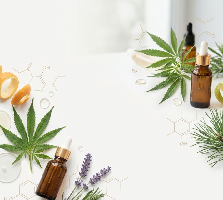Terpènes et composés végétaux aromatiques de chanvre